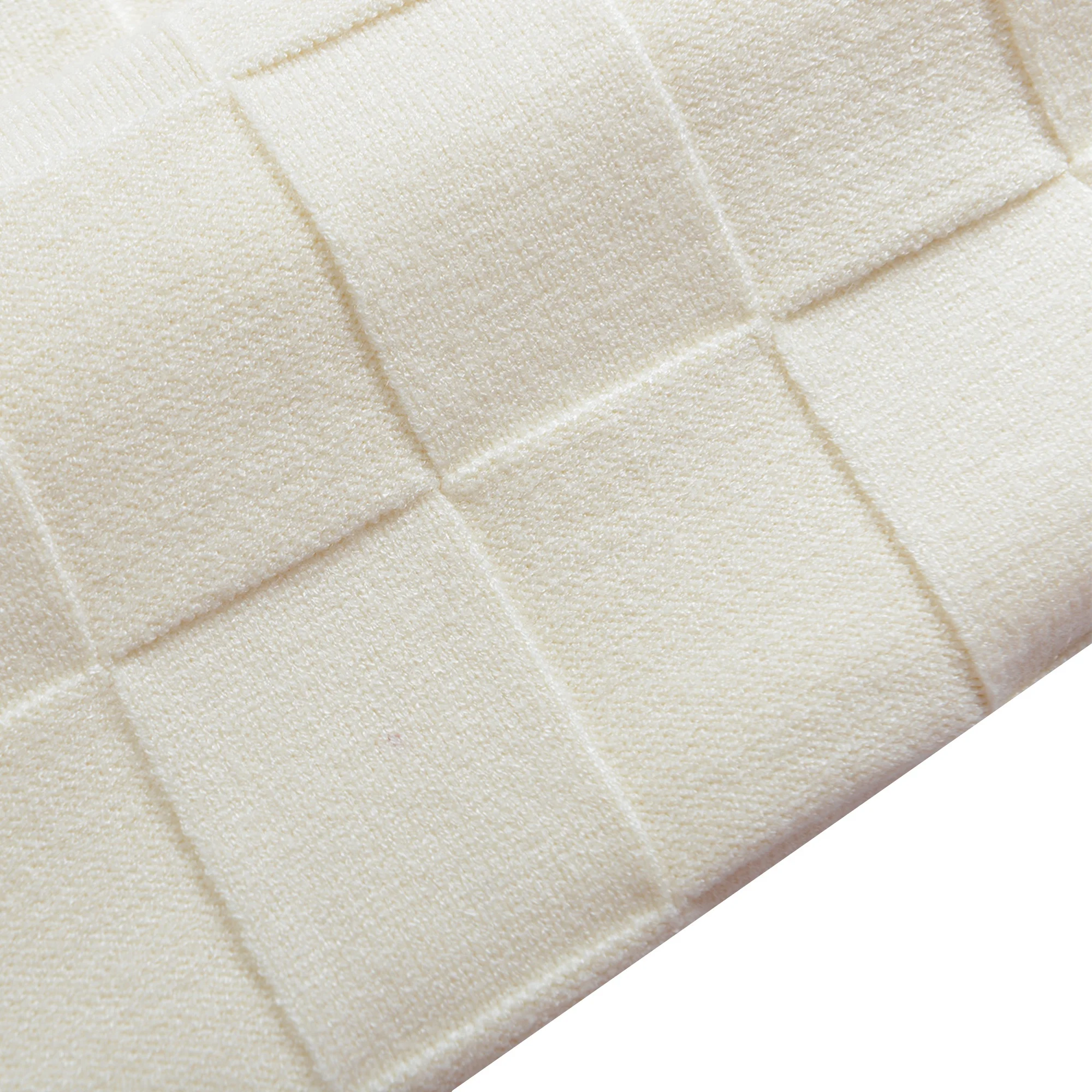 Finch garment fashion new unisex checkerboard knit sweater custom jacquard sweater plus size unisex sweater