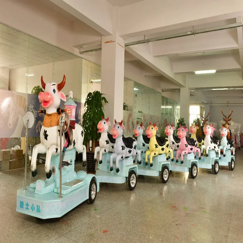 
virtual reality simulator Ride factory direct sale Attractive Entertainments Park amusement ride calf trailer Trackless Train 