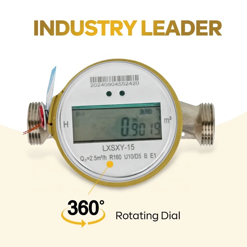 Digital remote single jet class c amr lorawan water meter dn15 brass