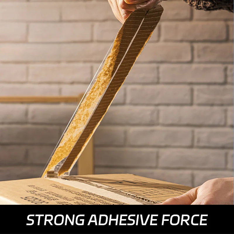 High Quality Transparent BOPP Packing Tape from China Single Sided Yellow Finish Adhesive for Carton Sealing and Masking