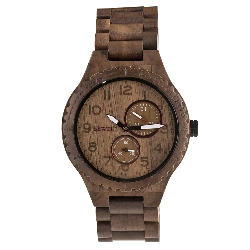 Handmade Custom Wood Quartz Watch Unique Design for Style-Conscious Customers