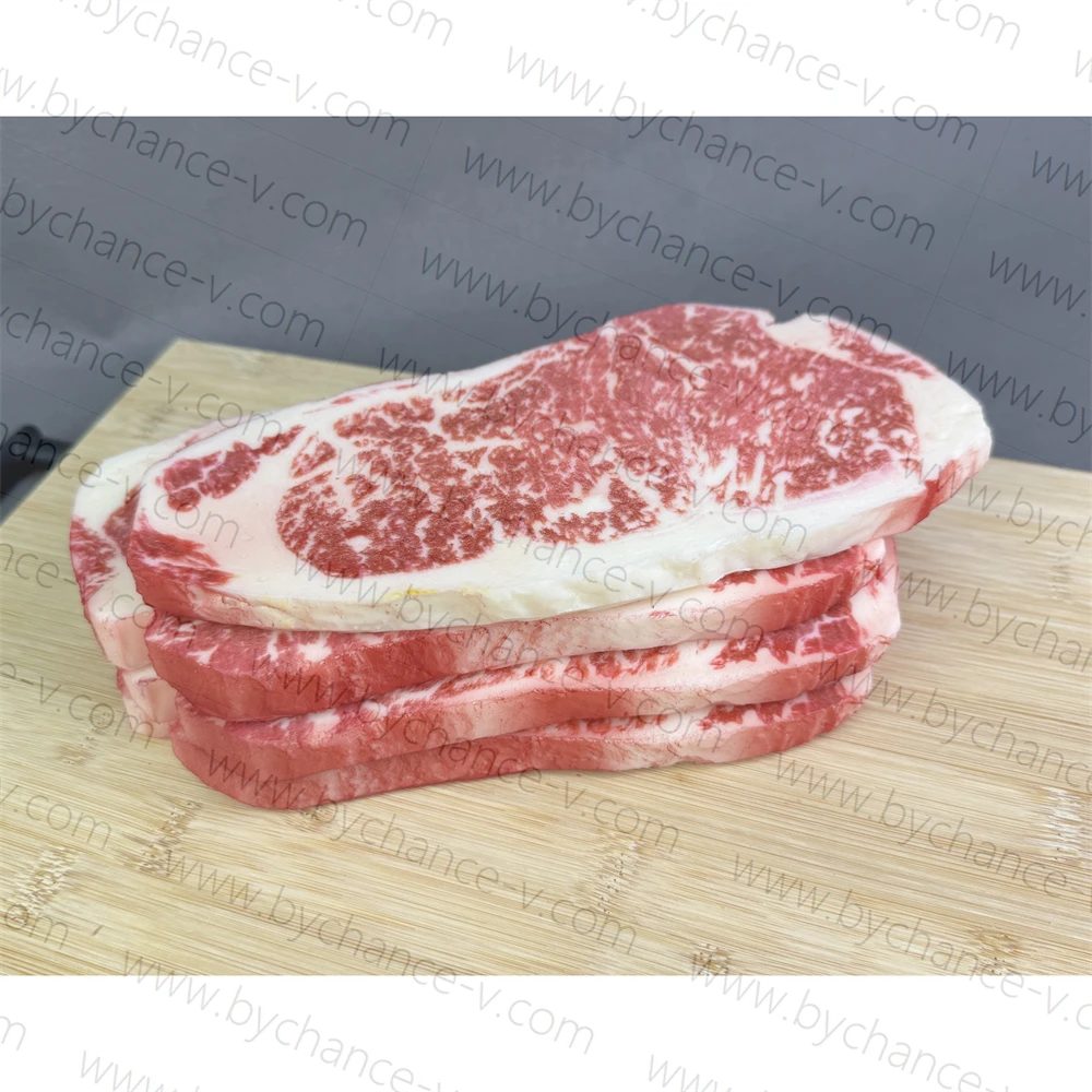 Premium Artificial Wagyu Beef Mockup Realistic Meat Simulation for Culinary Arts Restaurants and Food Industry