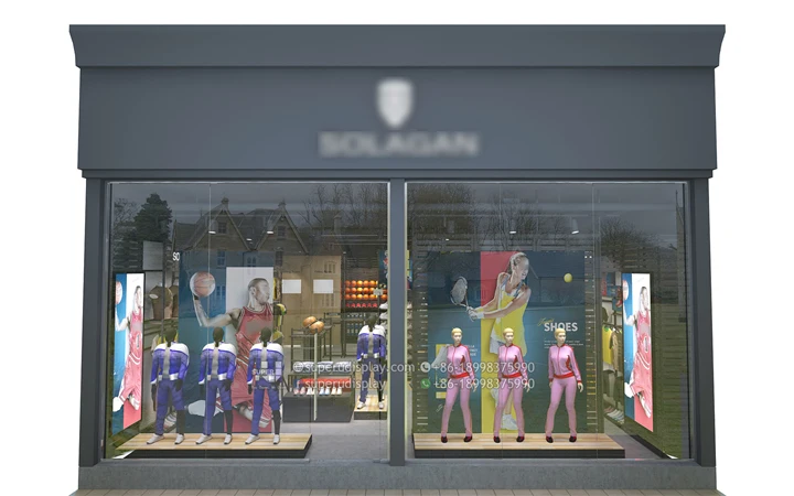 Sport Garment Shop Interior Design Sport Clothing Display Store Design for Sport Clothes