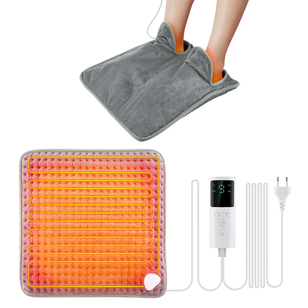 High top rabbit hair foot warmer shoes USB plug heating pad warm shoes Office dormitory home