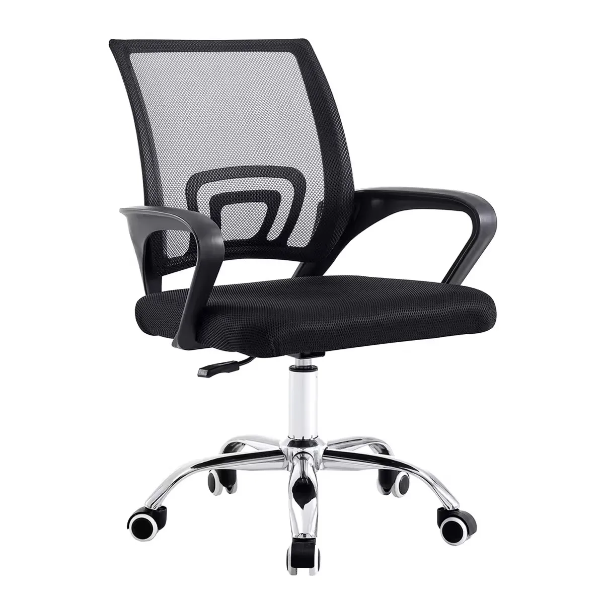 Wholesale Price Comfortable Staff Swivel Computer Chair Black Mesh Fabric Working Home Office Chairs