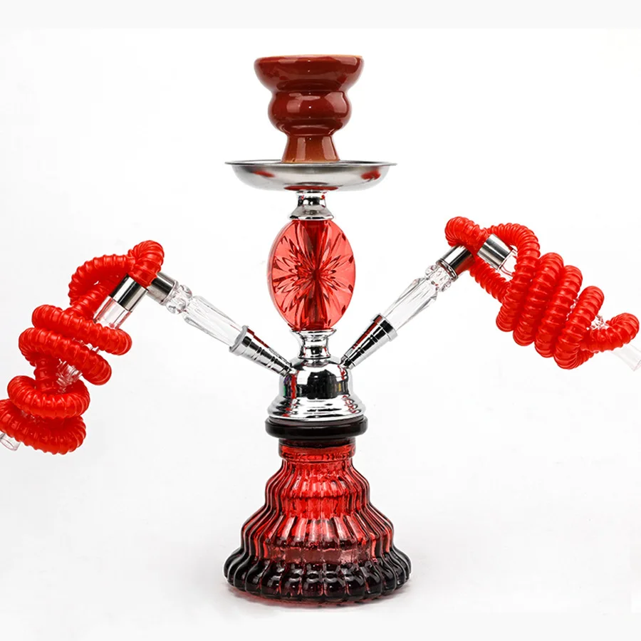 Wholesale Hot Sale Unique Design for Smoking Tobacco Aluminum Stainless Steel Hookah Accessories Glass Luxury Hookah