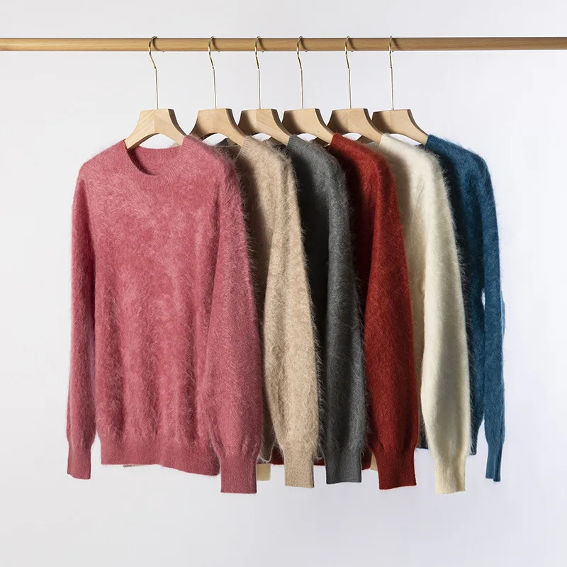 2024 New Cloud Brushed Cashmere Jumper Women winter wool Brushed Cashmere Pullover Sweater