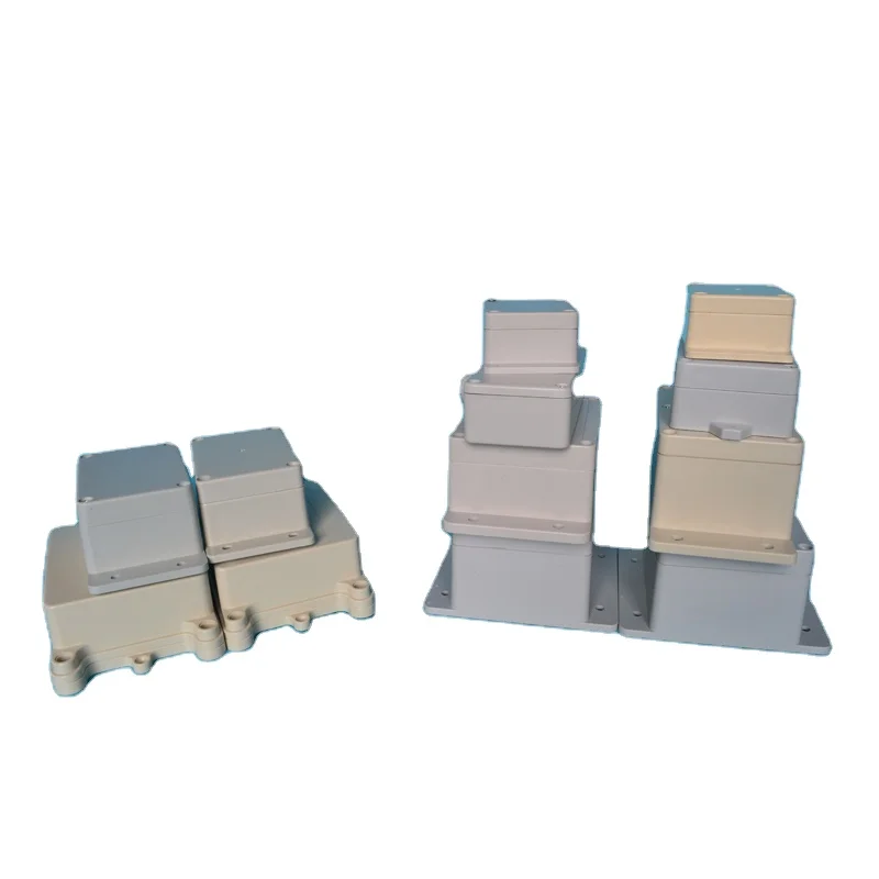 Outdoor project electronic battery plastic enclosure ip65 waterproof abs junction box with flanges