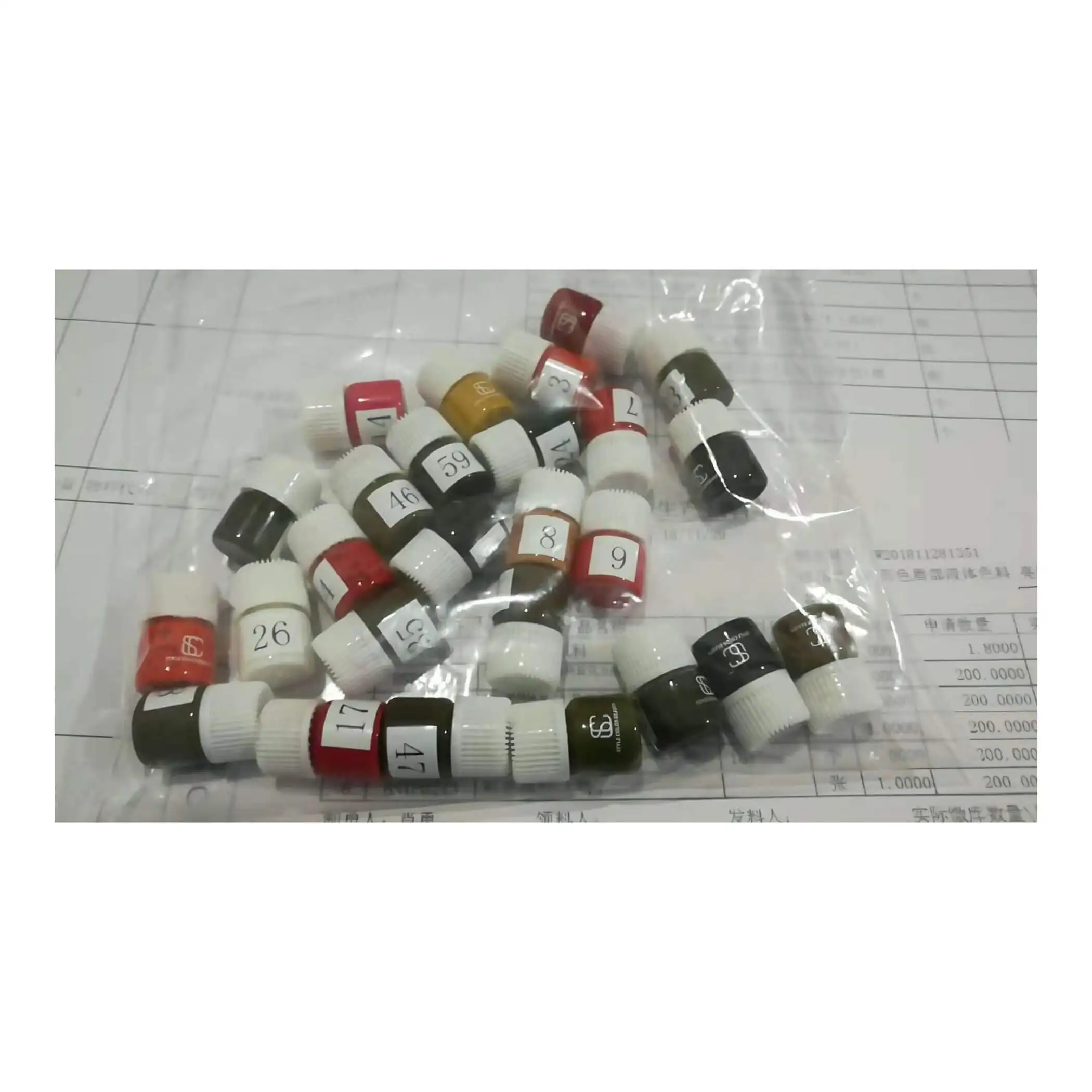 P.C.D brand factory pmu tattoo ink sample permanent makeup pigment sample free for bulk order