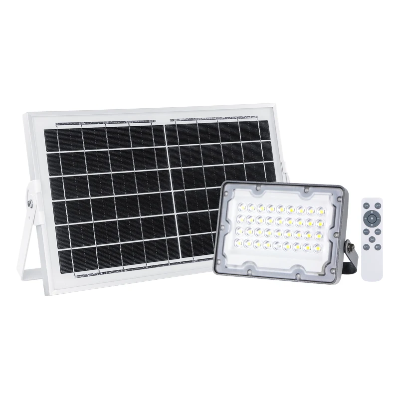 Grade A+ solar cell Designed diamond face reflection process Remote control IP65 50w-500w LED solar flood lights outdoor