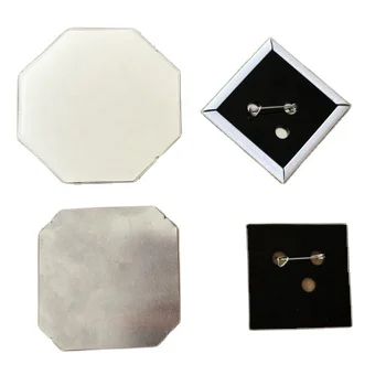 Square Pin button supplies complete set 1000pcs size 50*50mm (2*2 inch) Acrylic back -new type