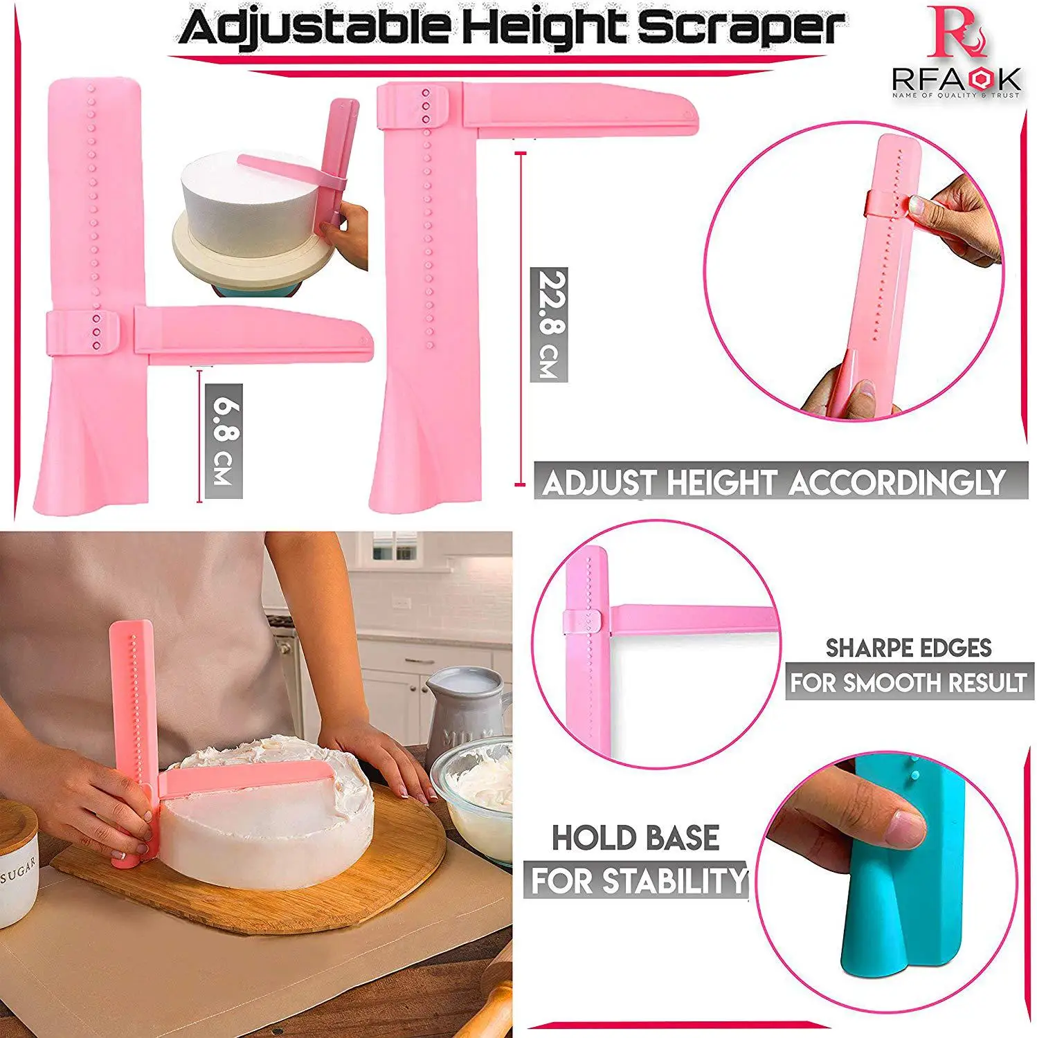 200 PCS Cake Bakeware Decorating Set Turntable Spatula Stand Kitchen Baking Tool New//