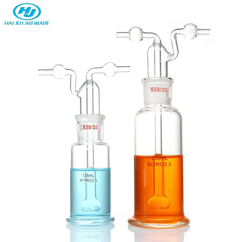 Лабораторная посуда HAIJU, 250 мл, 500 мл, бутылка из боросиликатного стекла с пористым газом