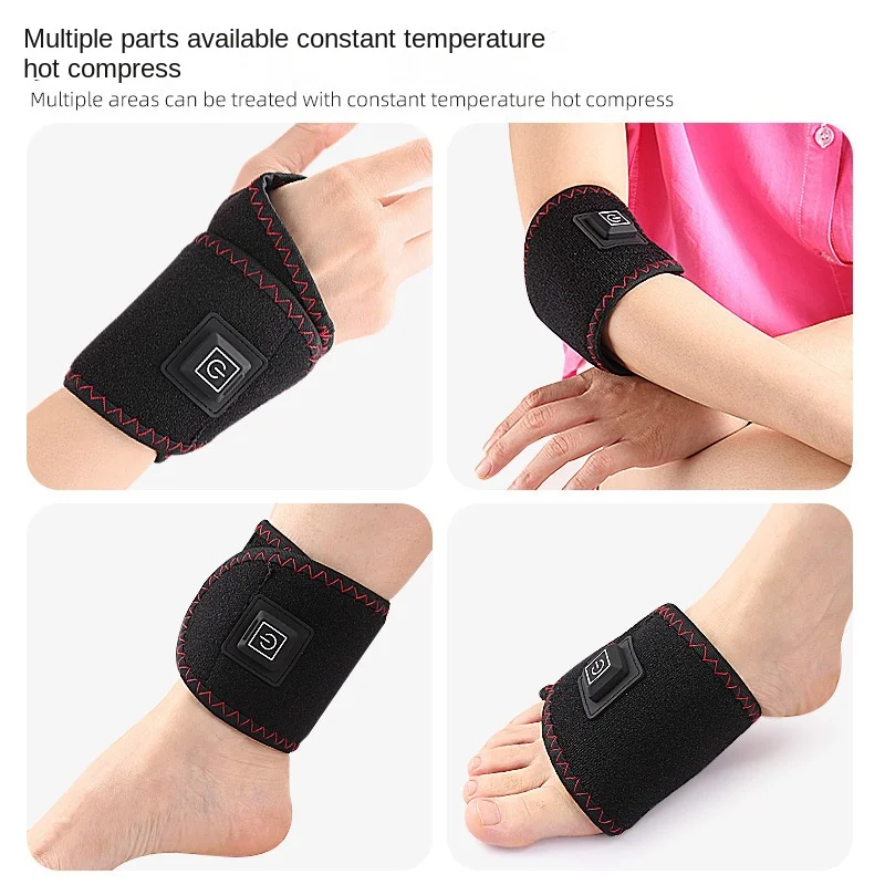 USB Electric Heating Wristband Intelligent Temperature Control Inner Fleece-Lined Hot Compress Warm Tendon Sheath Wrist Support