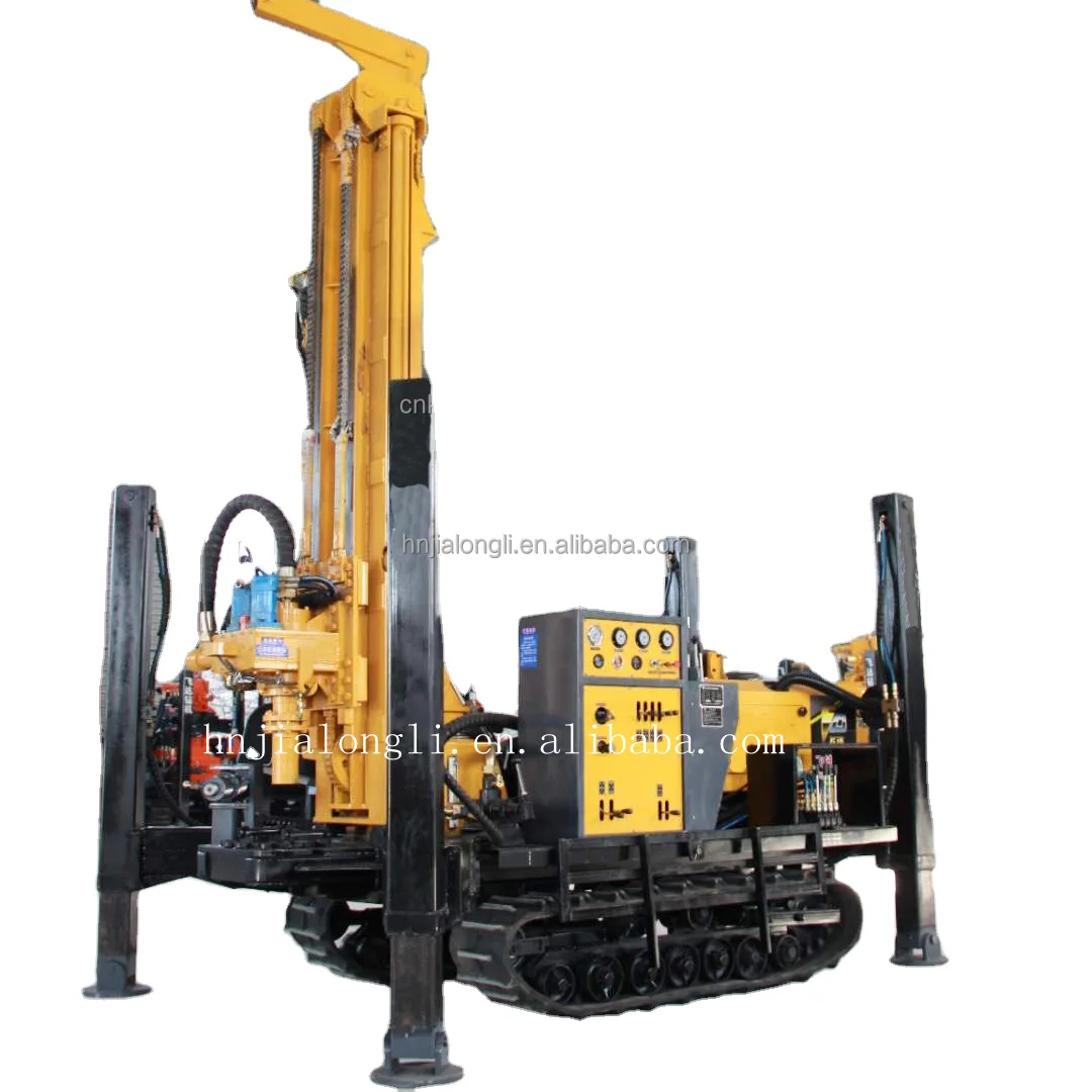 200m hydraulic water well drilling rig JL200 portable crawler deep water well drilling rig
