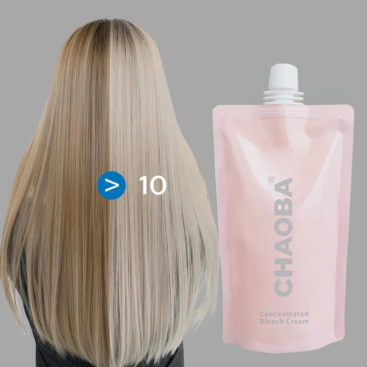 Salon Professional Hair Color Removers Bleaching Peroxide Lotion Ammonia Free Oxidant Cream 9 Level Hair Lightening Bleach Cream