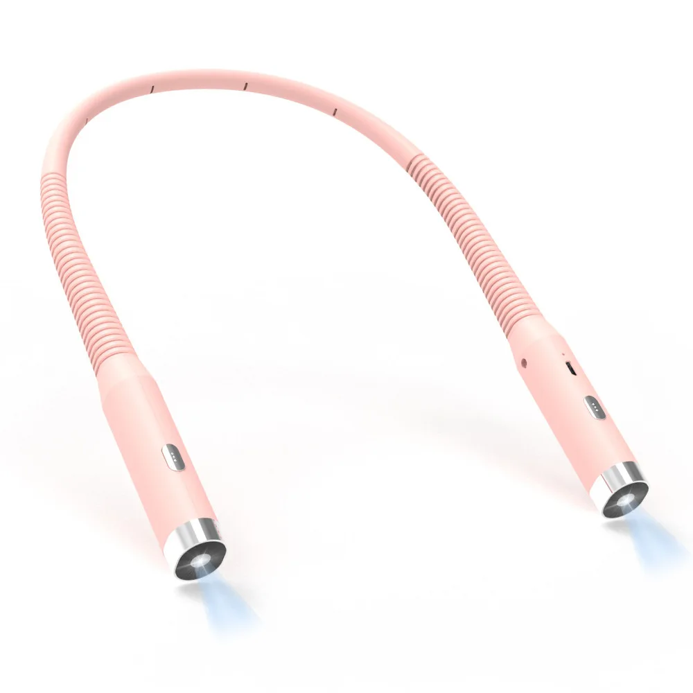 Portable Neck Hung Lamps for Reading USB Rechargeable LED Book Hands Free Light
