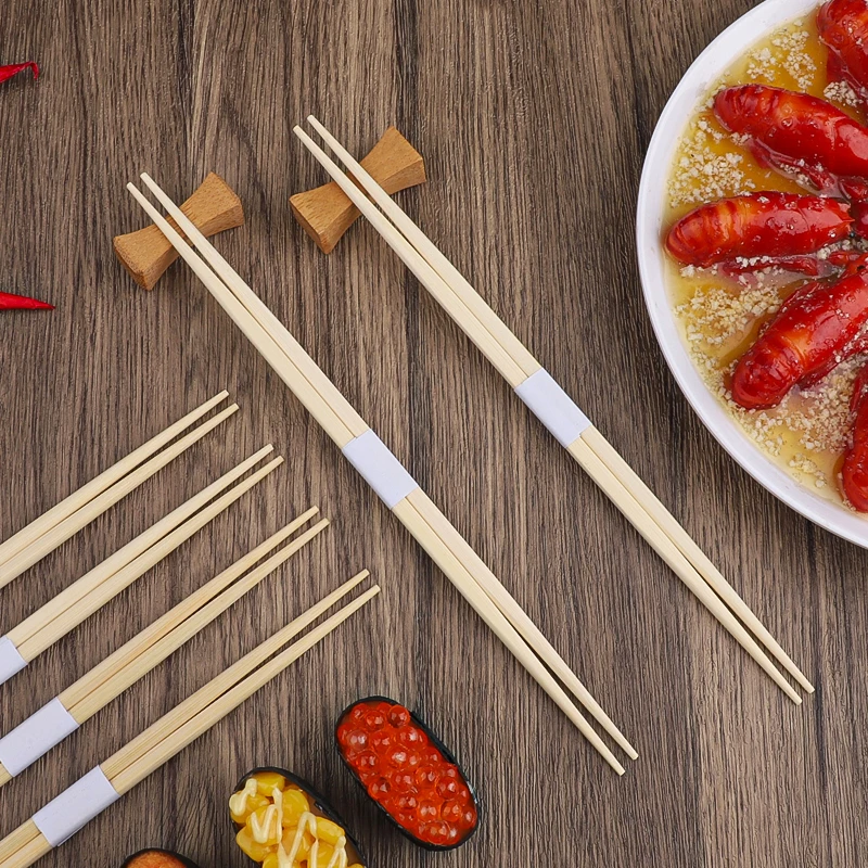 Natural and Harmless Japanese Style Cutlery Disposable Bamboo Two Point Chopsticks Suitable for Weddings
