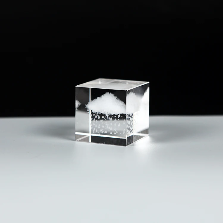 Hot Sale K9 Crystal Square 3d Crystal Cubes Custom Engraved Laser Engraved 3d Crystal Cube For Souvenirs
