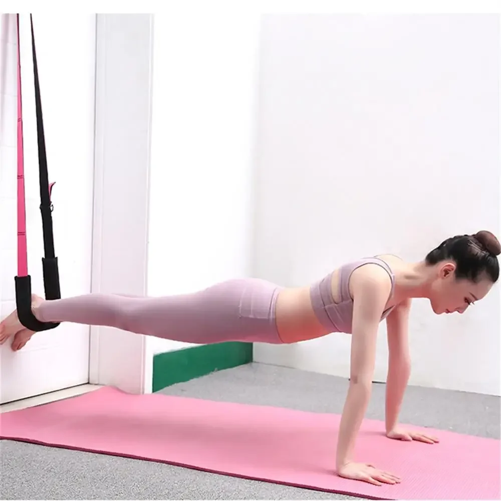 Adjustable Aerial Yoga Strap on Door, Swing Stretching Belt, Anti-Gravity Inversion Exercise Belt, Flexibility Trainer THANKSLEE