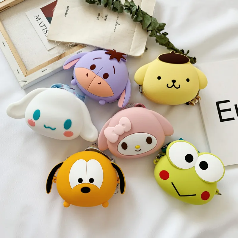 Детский рюкзак с аниме персонажами Melody eeyore Goofy симпатичная мини-сумка Водонепроницаемая силиконовая сумка для детей подарок