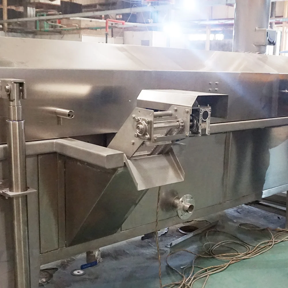 DB Continuous Pork rind skin frying machine Automatic Onion Ring conveyor Fryer Industrial Shrimp Prawn Fish Frying Machine