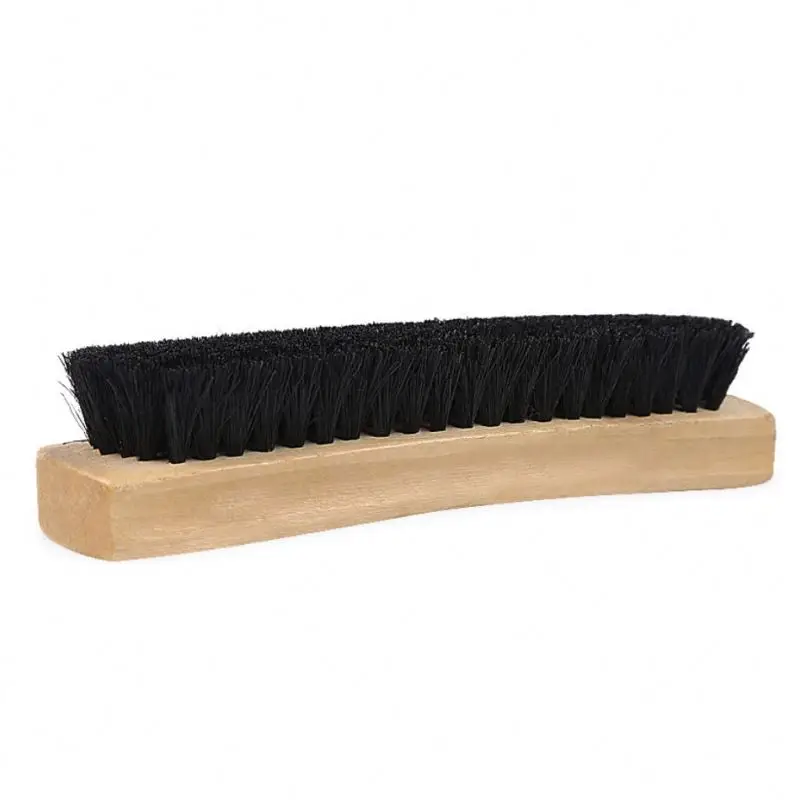 Горячая Распродажа, индивидуальный логотип, деревянная щетка для обуви ручной работы, мягкая щетина, портативная щетка для очистки обуви для кожаной обуви