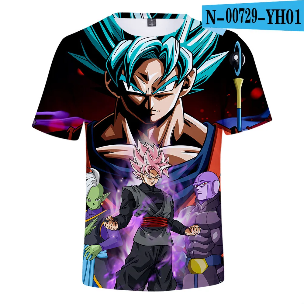 Оптовая продажа, Высококачественная быстросохнущая футболка из полиэстера, дизайн Dragon Ball Z