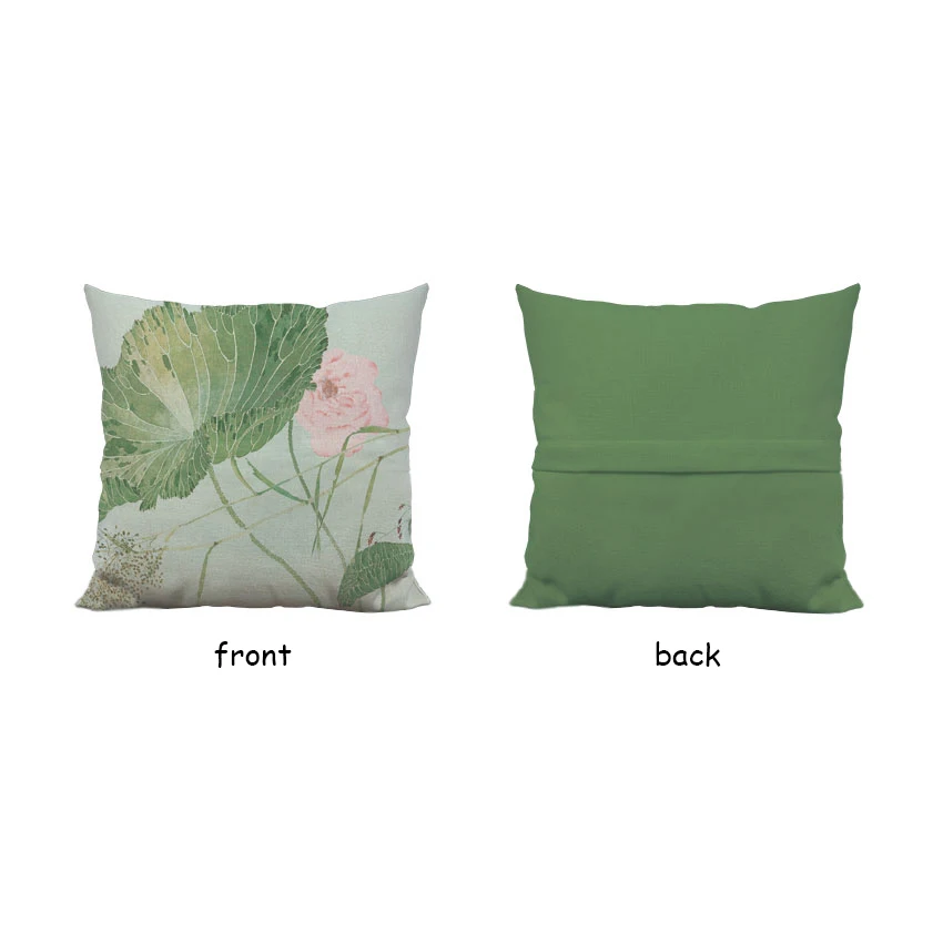 Home decoration Simply style Custom Pattern size shape silk washed throw Pillow case for living room bedroom