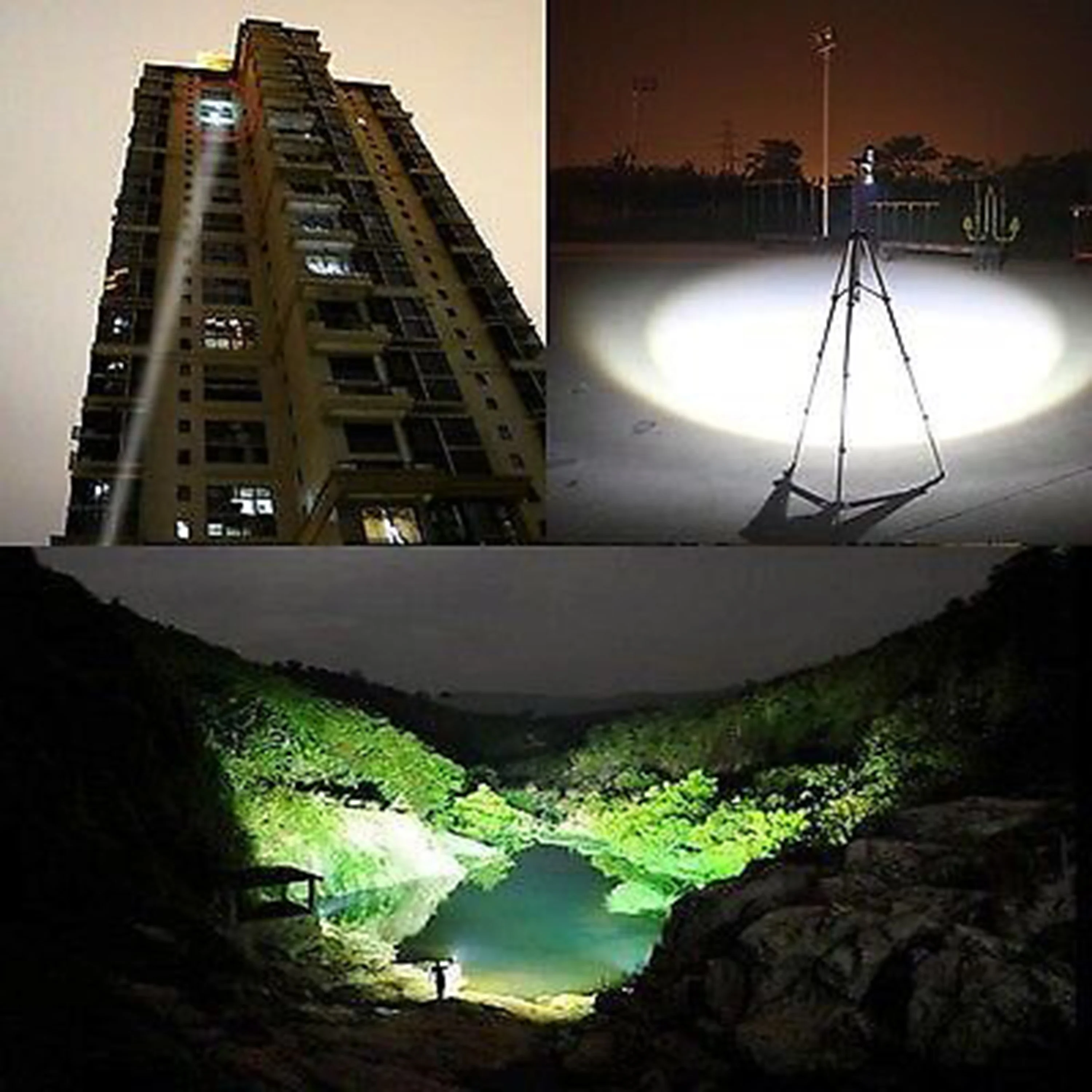 Portable Adjustable and Zoom LED Flashlight for Camping,T6 LED Zoomable and Focus Tactical Flashlight