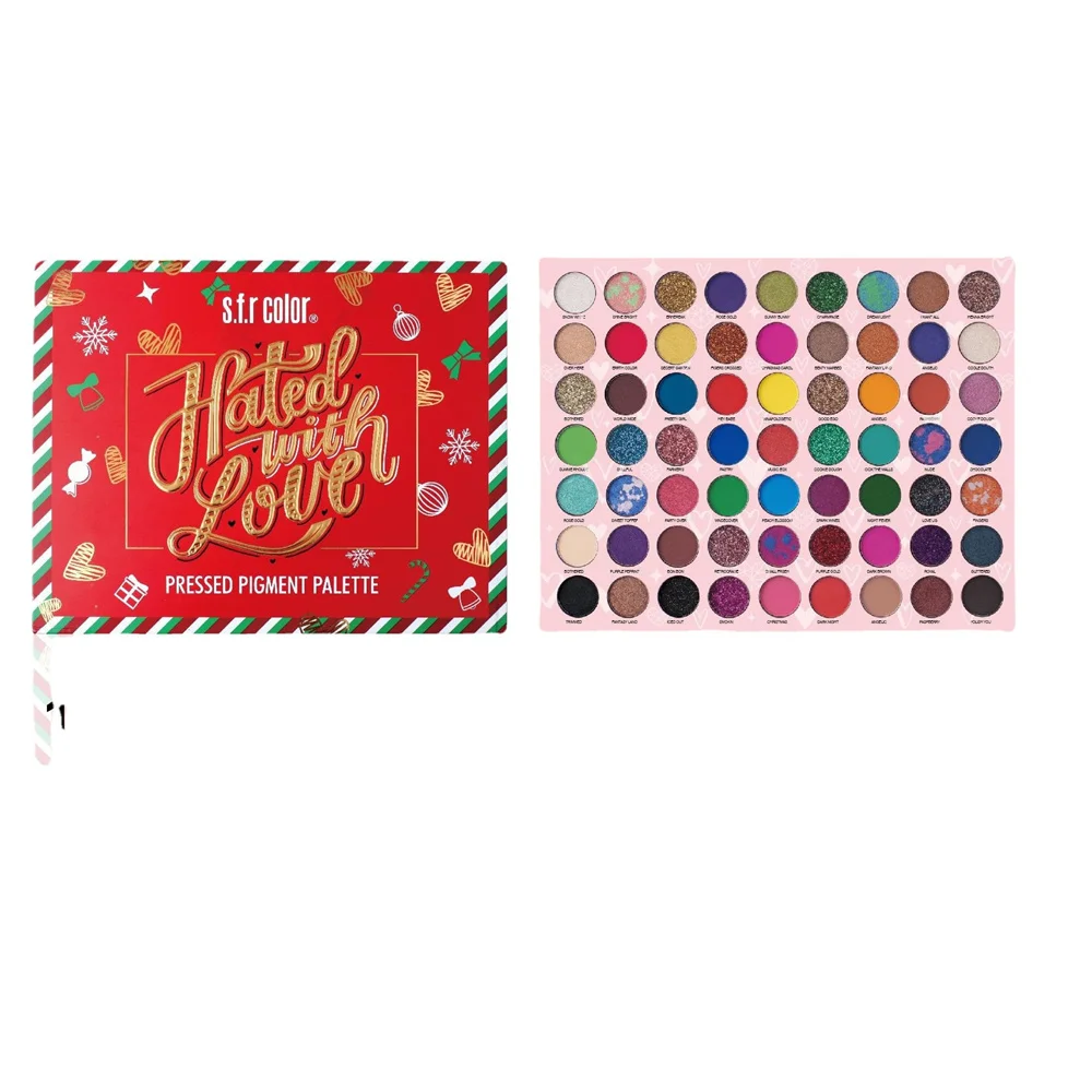 Christmas collection 63 color super large eye shadow tray without powder