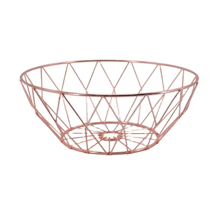 Hot Products Metal Stainless Steel Wire Home Decorative Vegetable Storage Rack Fruit Basket