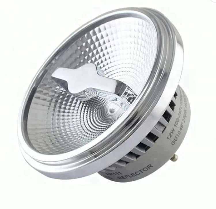 8 degree 12 degree GU10 COB 12W anti glare AR111 QR111 spot light AC85-265V Inverted glow