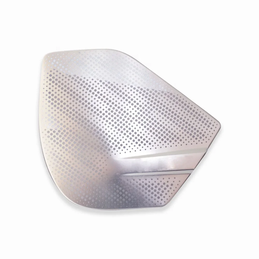 High end car custom interior stainless steel material - chemically etched speaker grille