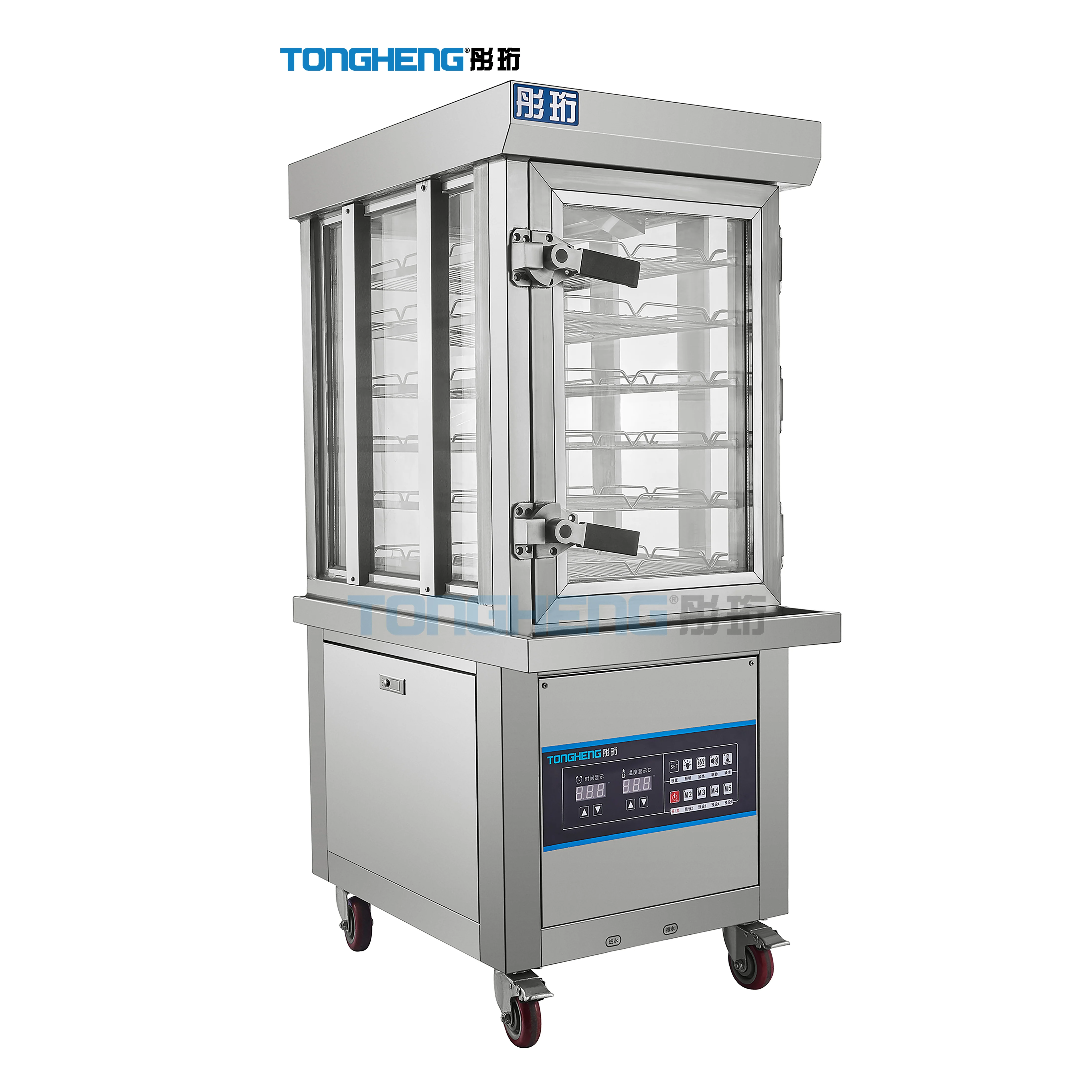 6 Layers Stainless Steel Steamed Rice Ark Gas Vegetables Steamer Cabinet