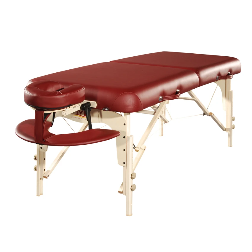 Mt Luban-Nadine Factory Custom 2 Section Backrest Milking Wooden Folding Adjust Luxury Spa bed Massage Table Tattoo Bed