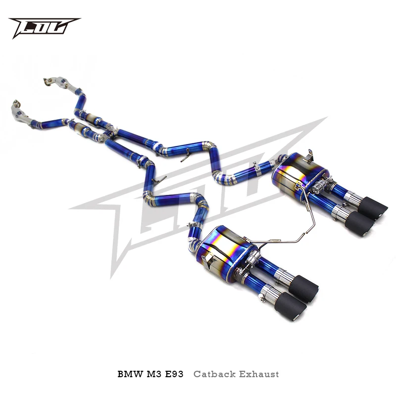 OEM титановый клапан Catback выхлопной трубы для BMW M3 E90 E92 E93 4.0L 2008-2013 глушитель с катализатором