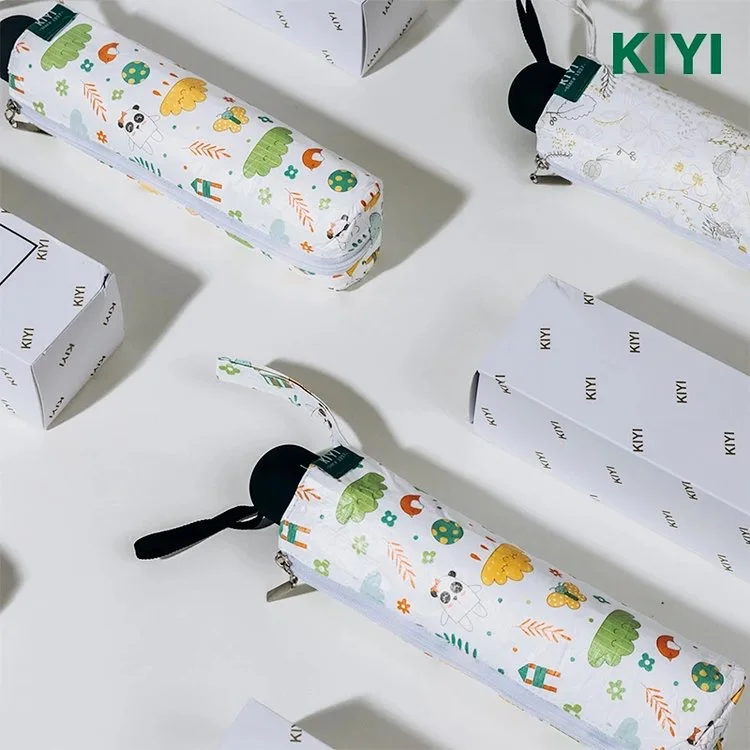 Accept Customized Pattern And Size Supper light Small Folding Umbrella Made With DuPont Tyvek