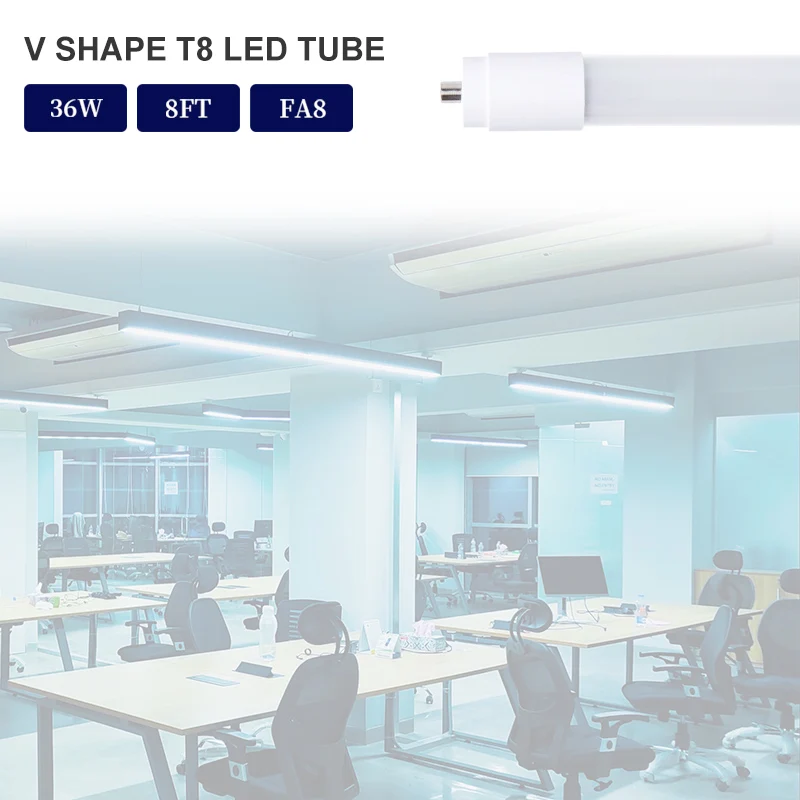 Manufacture High Quality G13 FA8 R17D 8ft Wholesale Led Light Tube T8 18w Cool White Bright Led Tube T8 Led Glass Tube Light