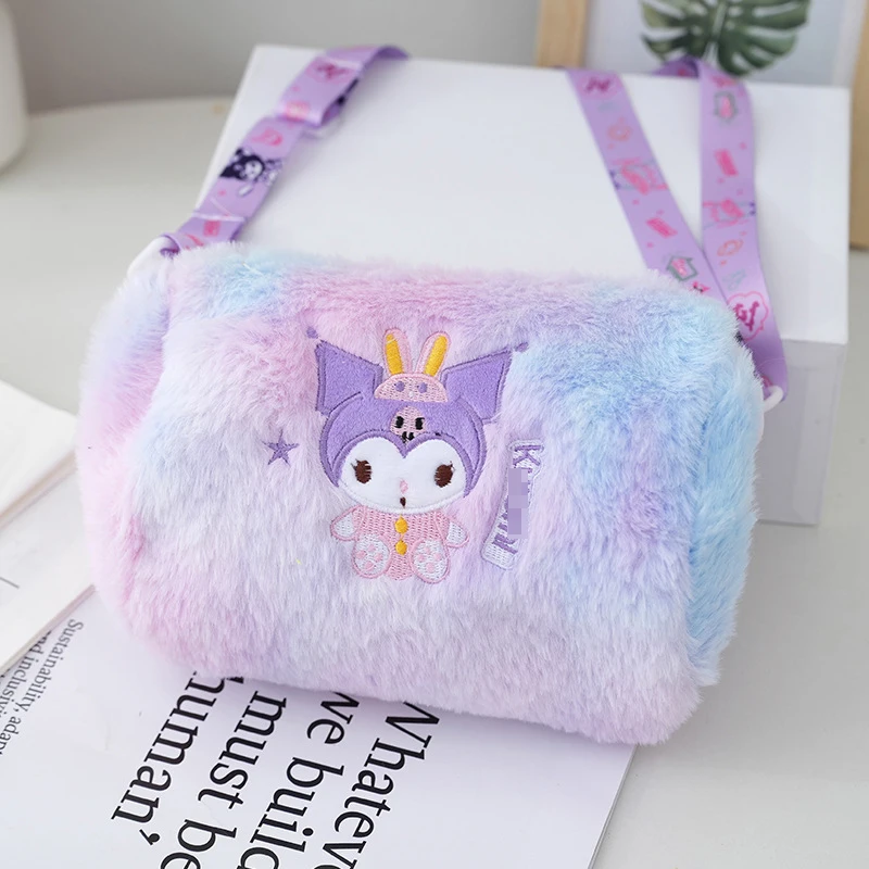 New Tie Dye Adjustable Shoulder Strap Girls Kawaii Bag Cute Cartoon Wallet Purse Anime Shoulder Bag Sanrioed Bag for Girls