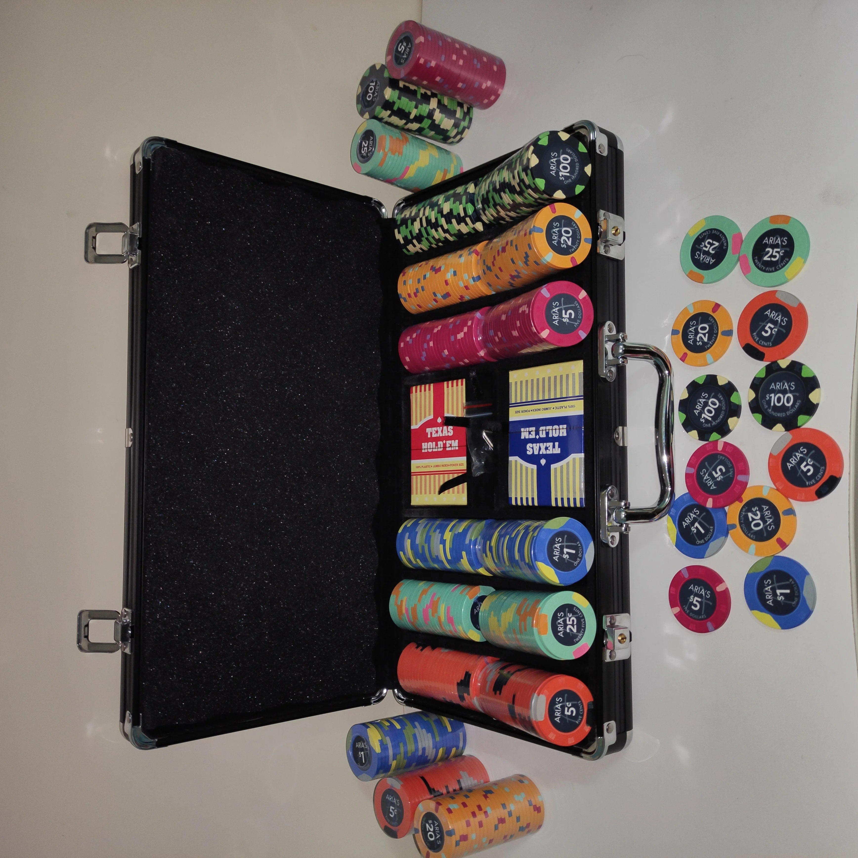 Custom 10G ceramic poker chips set