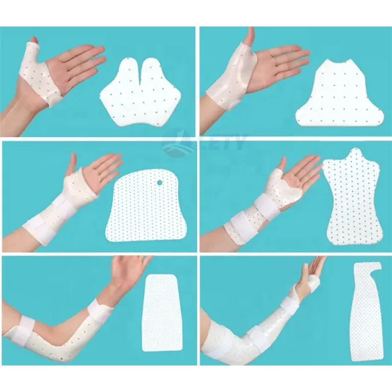 Medical reusable low temperature thermoplastic plate orthopedic material splinting sheet