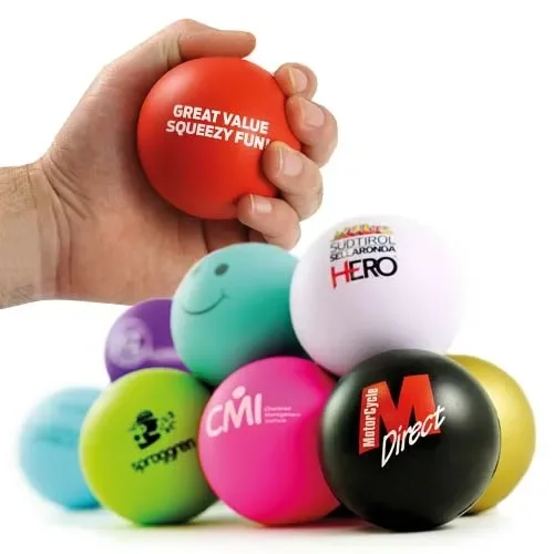 Custom Stress Ball Custom Logo Squeeze Anti Stress Ball Round Shaped