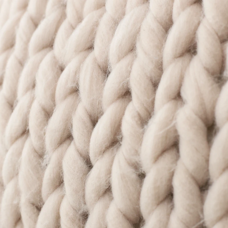 Living Room Custom Cable Jumbo Knitted Cushion Throw Pillow Cover for Living Room Decorative