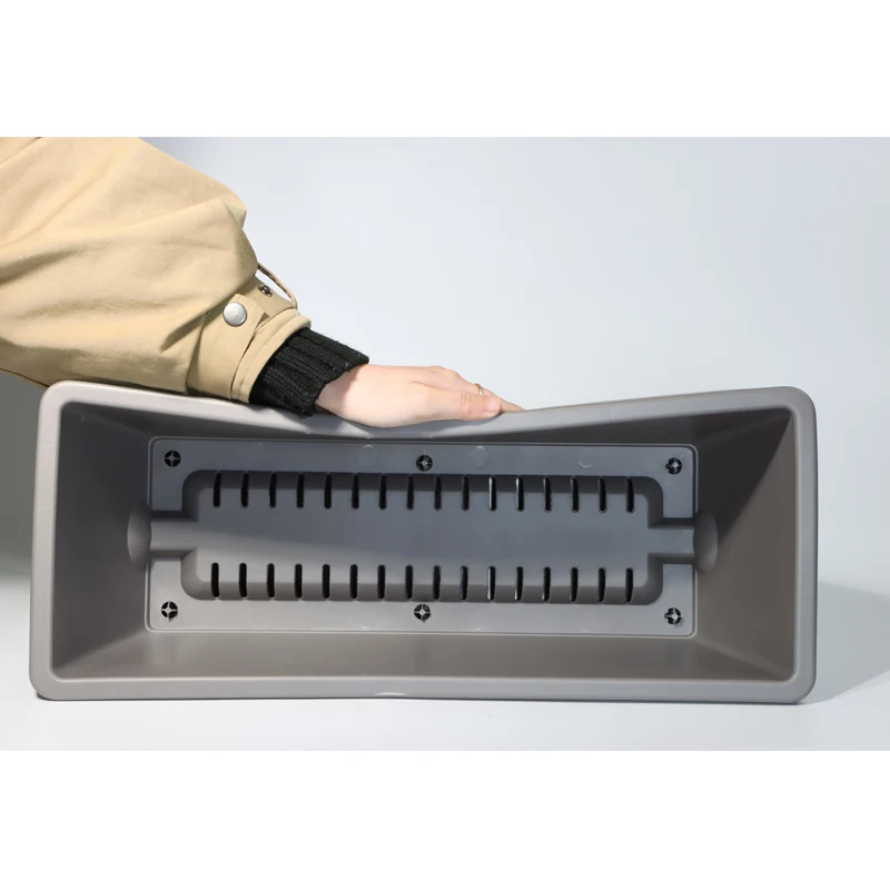 Large Rectangular Hanging Plastic Flower Pots Indoor and Outdoor Succulent Window Sill Herb Planter Box Kit for Garden Home Use