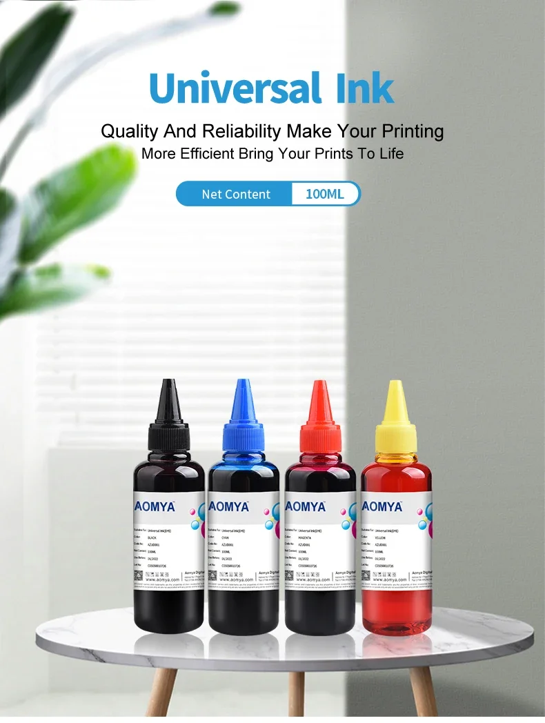 AOMYA universal Ink for office printing inks for epn EcoTank L100/L120/L365/L486/L550 suitable for all desktop ink series