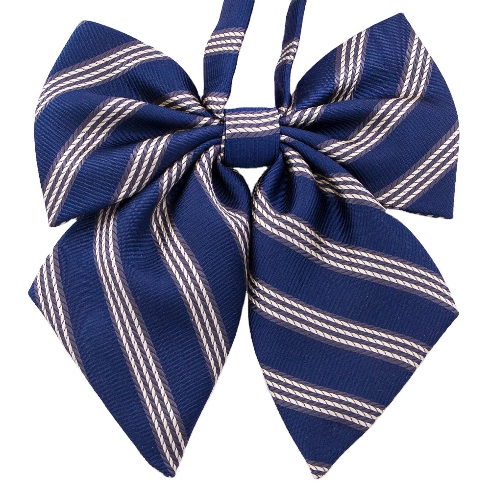 RunLin Factory Custom Handmade Luxury JK Satin Ribbon Silk Woven Jacquard Fabric Bow Ties for Men