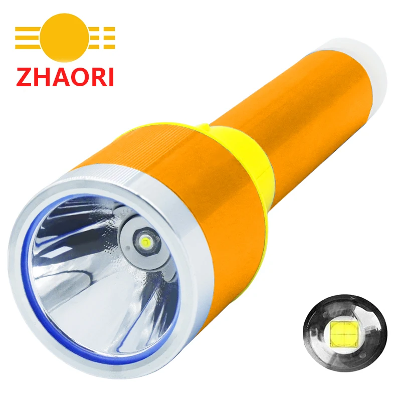 super bright 100000 lumen torch led powerful mining rechargeable cob led stunn gun portable flashlight