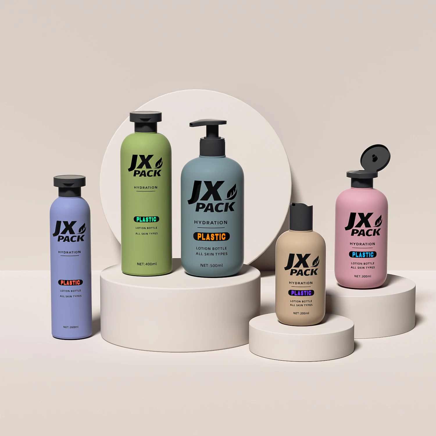 eco friendly 200 260 300 400 500ml disc cap pet empty hotel black pink shampoo bottle with flip cap