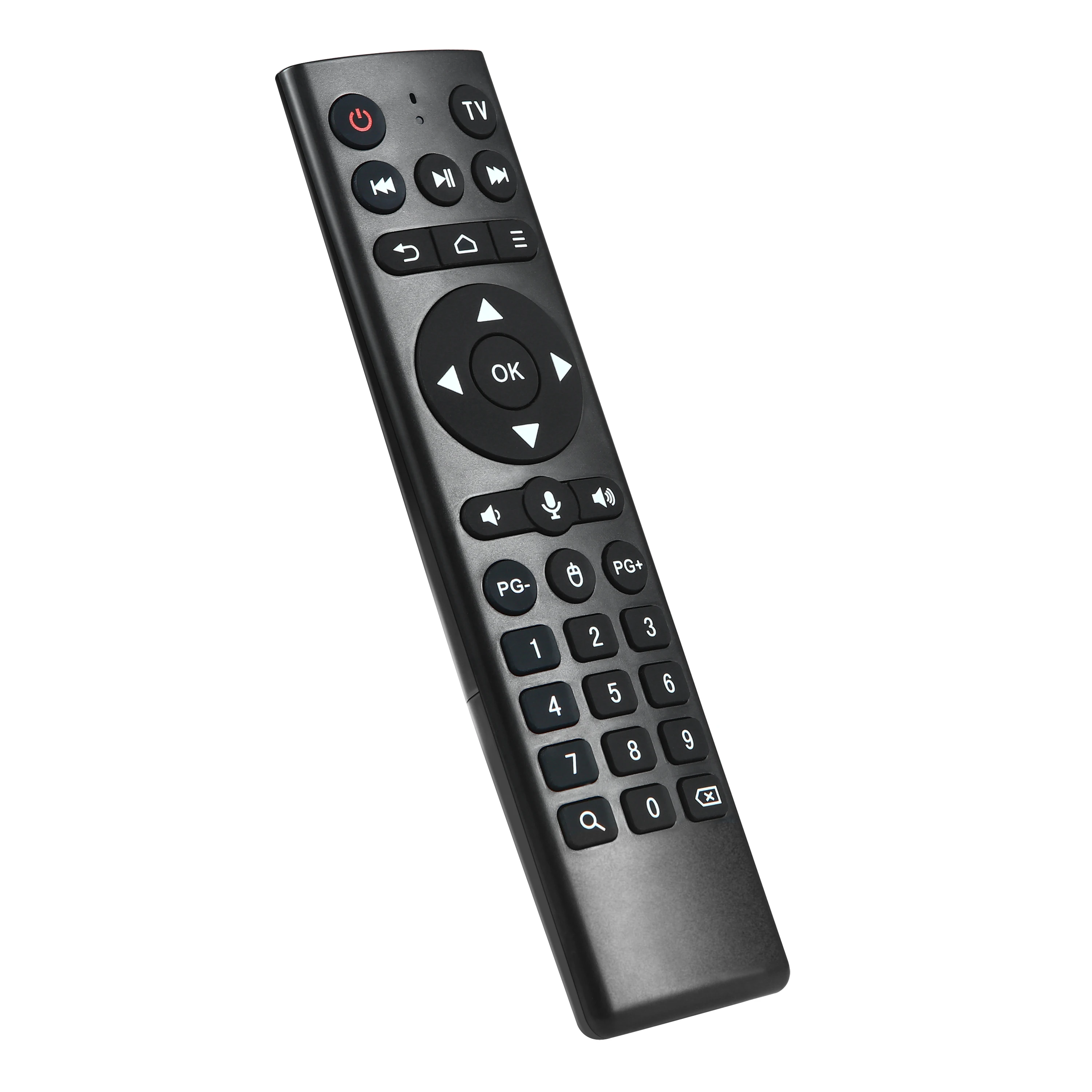 smart TV voice remote control manufacturer wholesale 2.4GHz Wireless smart TV voice remote control with IR learning